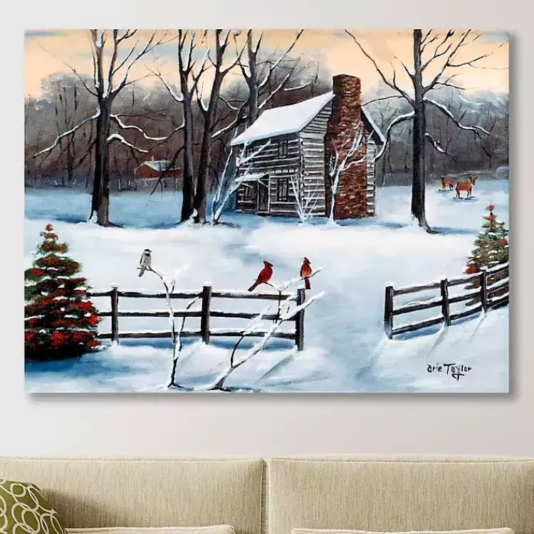 Christmas Old Hickory Tavern Canvas Art Print Christmas Art & Wall Decor