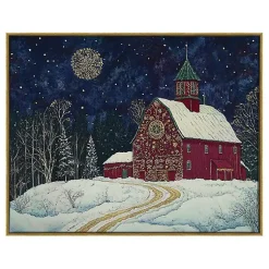 Discount Christmas on the Homestead Canvas Art Print Christmas Art & Wall Decor