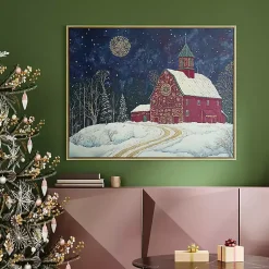 Discount Christmas on the Homestead Canvas Art Print Christmas Art & Wall Decor