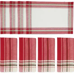 Online Christmas Plaid 8-pc. Placemat & Napkin Set Christmas Dining & Entertaining