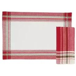 Online Christmas Plaid 8-pc. Placemat & Napkin Set Christmas Dining & Entertaining