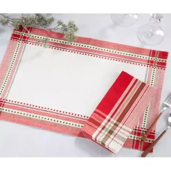 Online Christmas Plaid 8-pc. Placemat & Napkin Set Christmas Dining & Entertaining