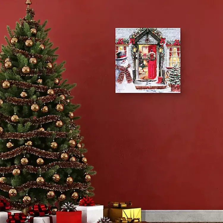 Clearance Christmas Spirit Decorated Home Canvas Art Print Christmas Art & Wall Decor