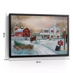 Online Christmas Tree Farm Framed Art Print, 42x32 in. Christmas Art & Wall Decor