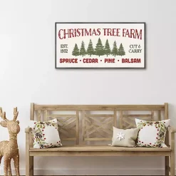 Clearance Christmas Tree Farm Framed Canvas Art Christmas Art & Wall Decor