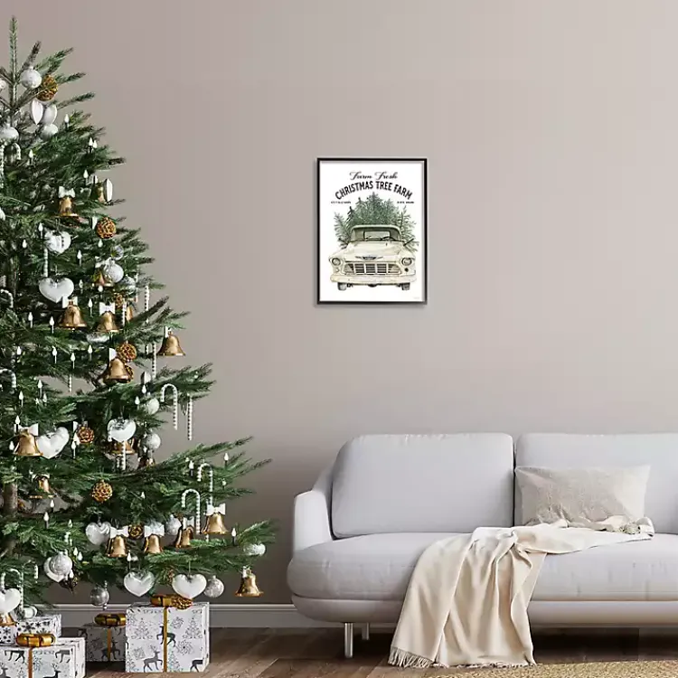 New Christmas Tree Farm Truck Wall Plaque Christmas Art & Wall Decor