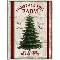 Outlet Christmas Tree Farm Wooden Wall Plaque Christmas Art & Wall Decor