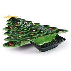 Kirklands Home Serving & Entertaining|Christmas Tree Serving Platter Green
