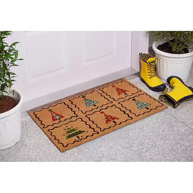 Hot Christmas Tree Whimsy Doormat Outdoor Christmas Decorations
