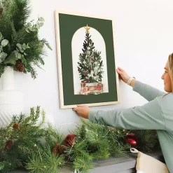 Outlet Christmas Tree with Gifts Framed Art Print Christmas Art & Wall Decor