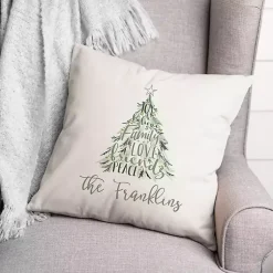 Hot Christmas Word Personalized Indoor Outdoor Pillow Christmas Pillows