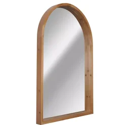 Kirklands Home Decorative Mirrors|Ciarra Natural Wood Arch Wall Mirror