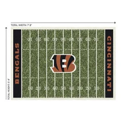 Kirklands Home Area Rugs|Cincinnati Bengals Home Field Area Rug, 6x8