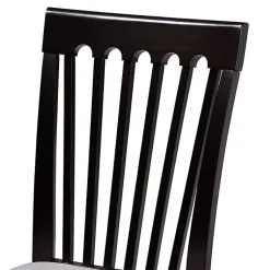 Kirklands Home Dining Sets|Classic Black Round Wood 5-pc. Dining Set Gray