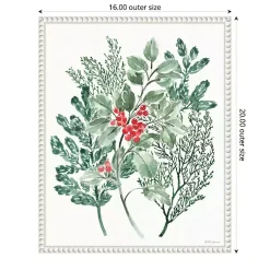 Discount Classic Holly Framed Canvas Art Print Christmas Art & Wall Decor