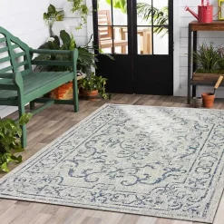 Kirklands Home Outdoor Rugs|Classicism Sun Shower Outdoor Area Rug, 5x8