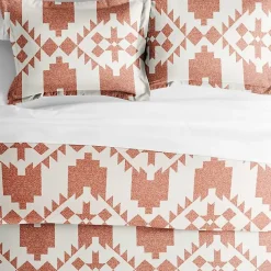 Kirklands Home Duvets|Clay Adobe Diamond 2-pc. Twin Duvet Cover Set