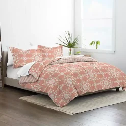 Kirklands Home Comforters|Clay Daisy Medallion Queen 3-pc. Comforter Set Orange