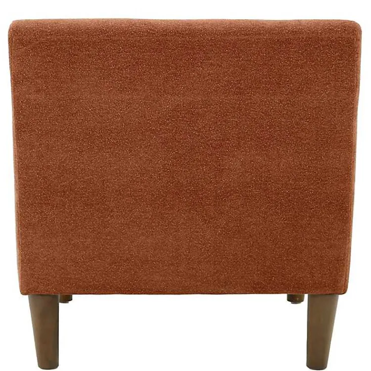 Kirklands Home Accent Chairs|Clay Upholstered Shea Accent Chair Orange