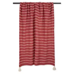 Best Clayoff Slub Stripe Decorative Throw Blankets & Throws