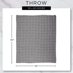 Best Clayoff Slub Stripe Decorative Throw Blankets & Throws