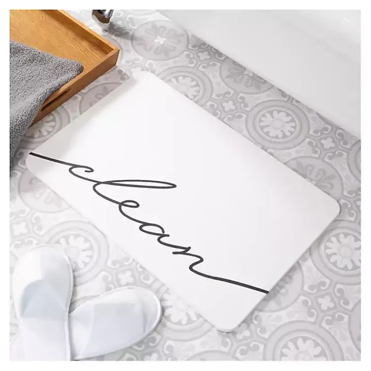 Kirklands Home Bathroom Rugs|Clean Stone Bath Mat