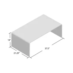 Kirklands Home Coffee Tables|Acrylic Curved Edge Coffee Table Clear