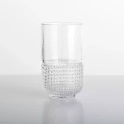 Kirklands Home Glassware & Drinkware|Beaded Highball Glass Clear