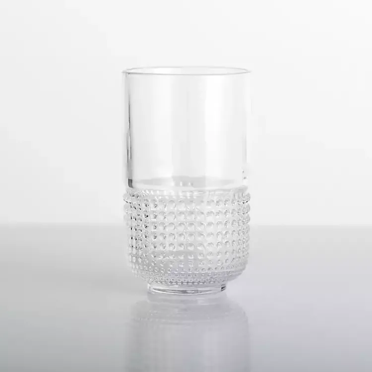 Kirklands Home Glassware & Drinkware|Beaded Highball Glass Clear