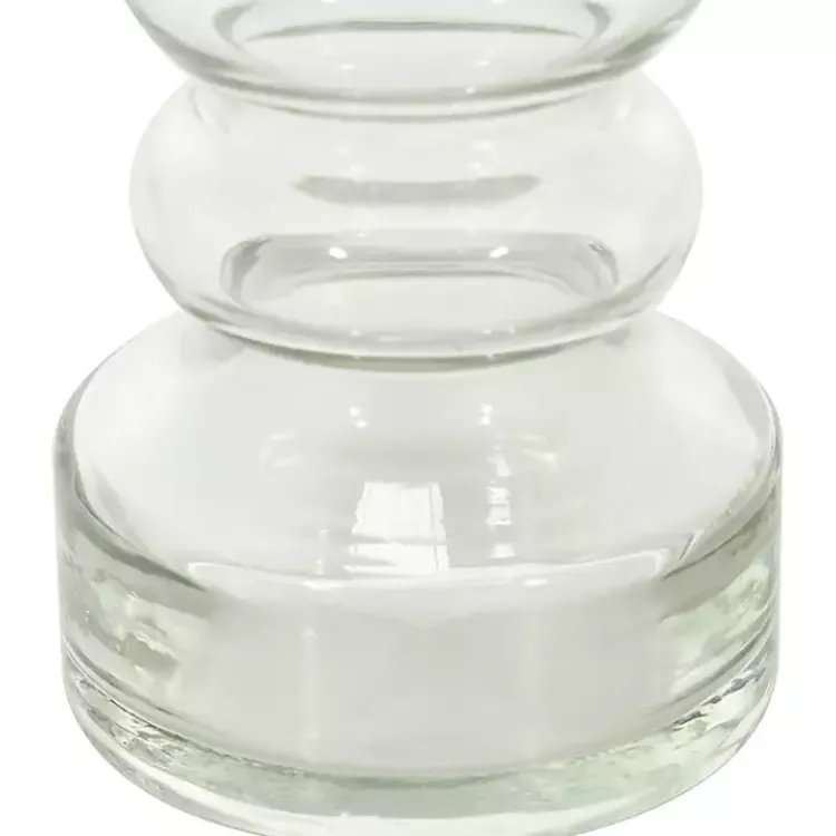 Outlet Blown Glass Curved 3-pc. Candle Holder Set Candle Holders