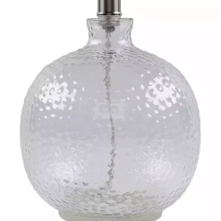 Kirklands Home Table Lamps|Clear Glass Hobnail Table Lamp Gray