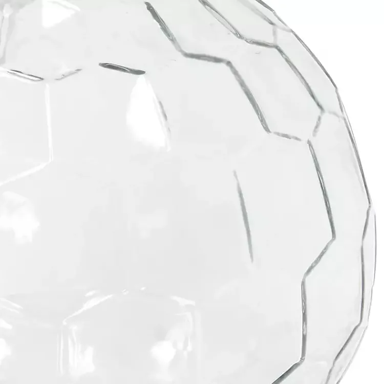 Kirklands Home Table Lamps|Clear Glass Honeycomb Table Lamp White