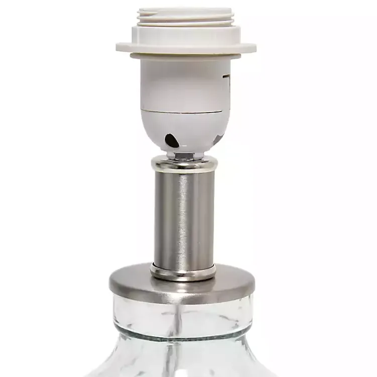 Kirklands Home Table Lamps|Clear Glass Honeycomb Table Lamp White