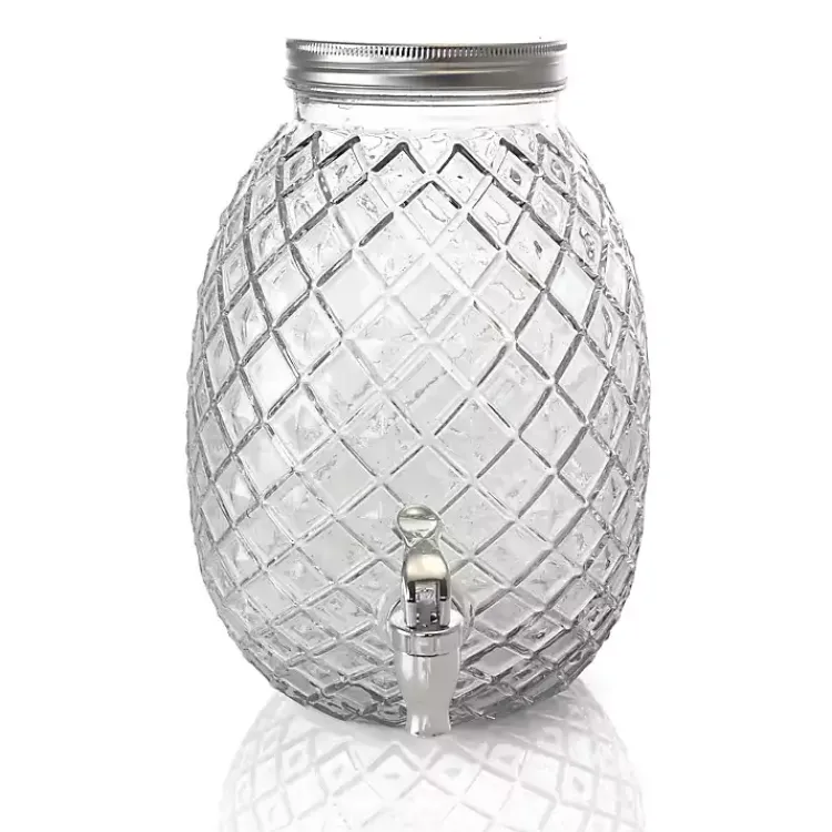 Kirklands Home Serving & Entertaining|Glass Pineapple Beverage Dispenser Clear