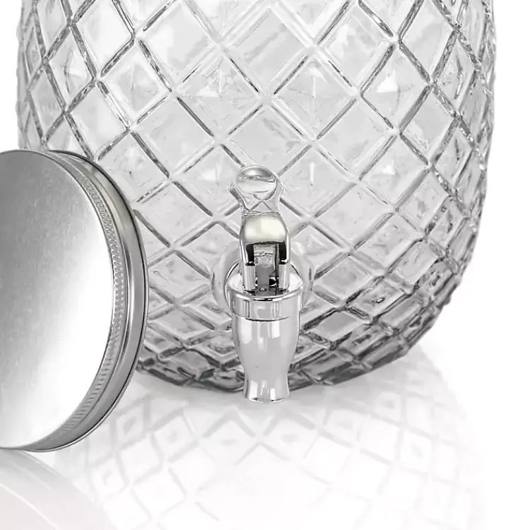 Kirklands Home Serving & Entertaining|Glass Pineapple Beverage Dispenser Clear