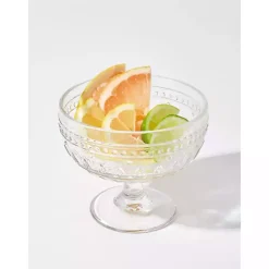 Kirklands Home Glassware & Drinkware|Textured Coupe Glasses, Set of 4 Clear