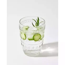 Kirklands Home Glassware & Drinkware|Textured Highball Glasses, Set of 4 Clear