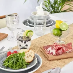 Kirklands Home Glassware & Drinkware|Textured Old Fashioned Glasses, Set of 4 Clear