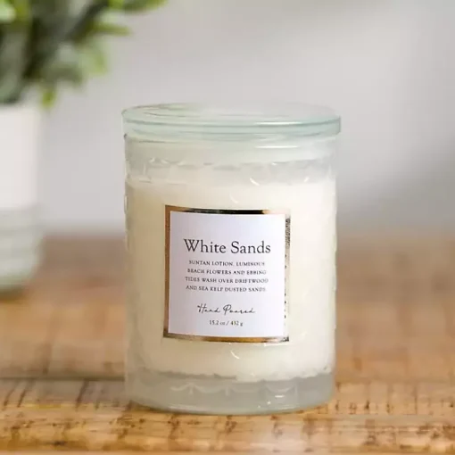 New White Sands Glass Jar Candle Candles