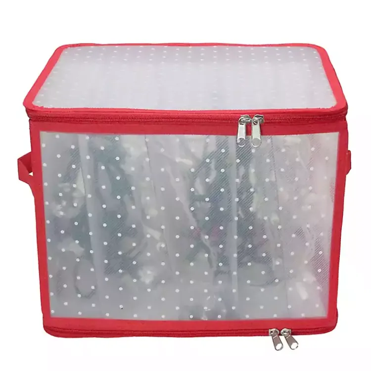 New Clear Zip Christmas String Lights Storage Box Seasonal Storage