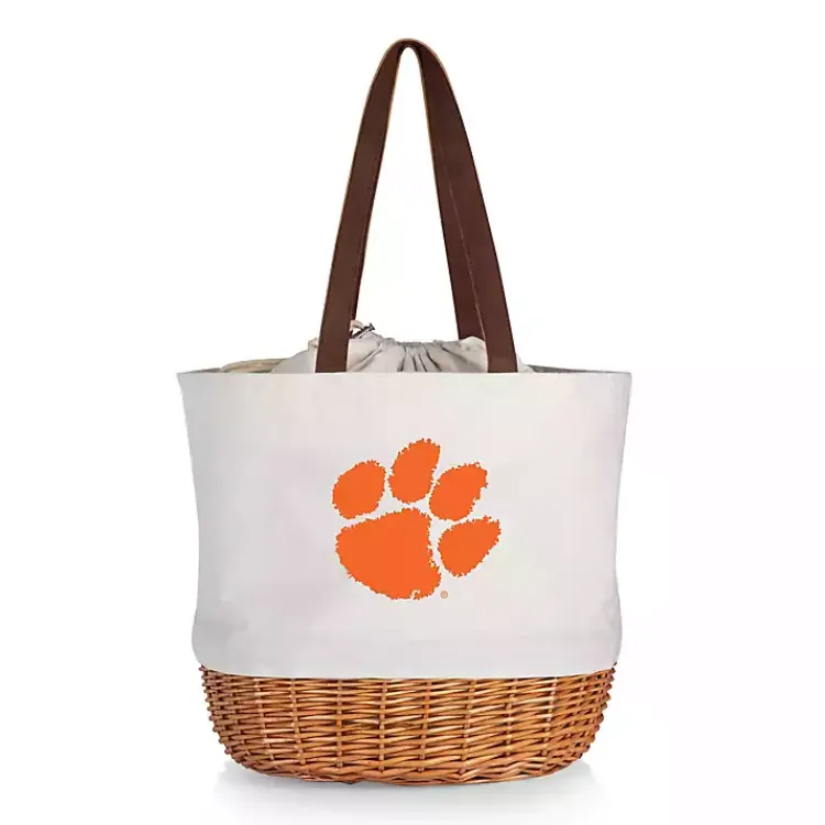 Kirklands Home Serving & Entertaining|Clemson Tigers Canvas Tote Bag Orange