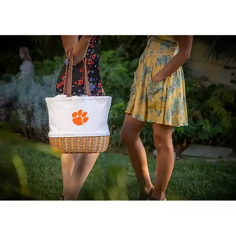 Kirklands Home Serving & Entertaining|Clemson Tigers Canvas Tote Bag Orange