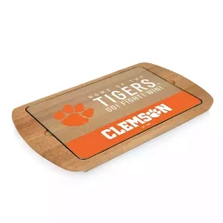 Kirklands Home Serving & Entertaining|Clemson Tigers Wood and Glass Serving Board