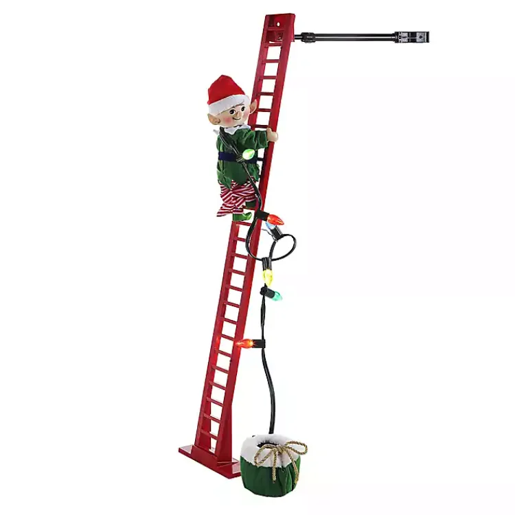 Outlet Climbing Elf Christmas Carols Pre-Lit Decoration Christmas Tree Decorations