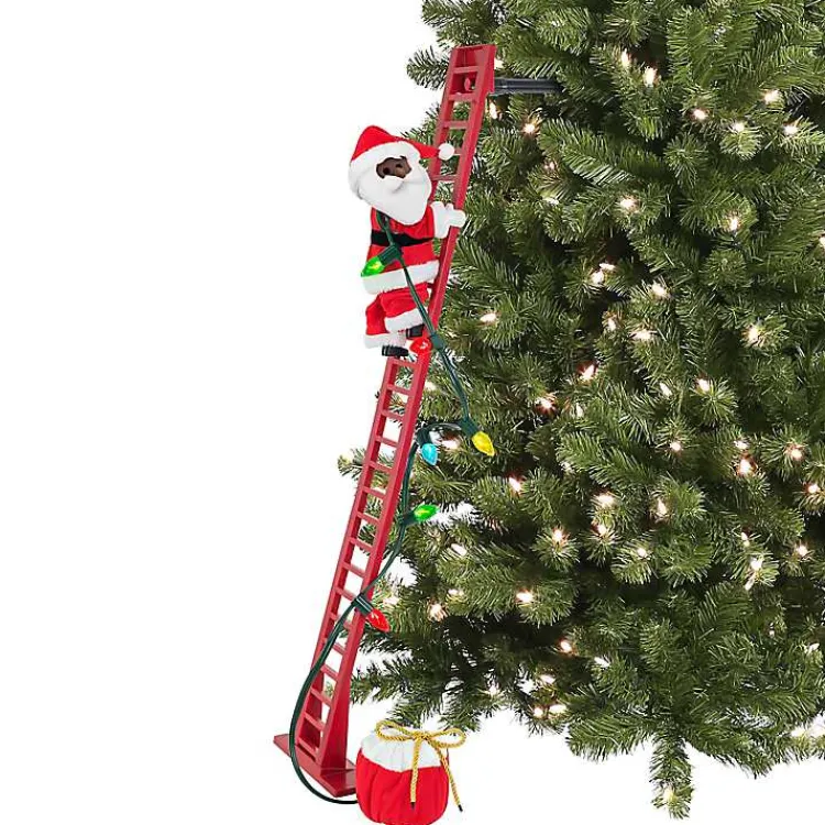 Sale Climbing Musical Plush Santa Christmas Decorations