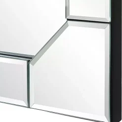 Kirklands Home Decorative Mirrors|Clipped Corners Frameless Beveled Wall Mirror