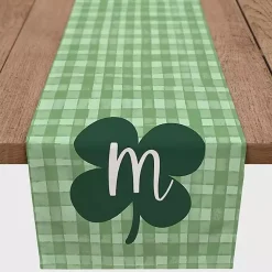 Kirklands Home Table Linens|Clover Personalized Monogram Table Runner, 90 in. Green