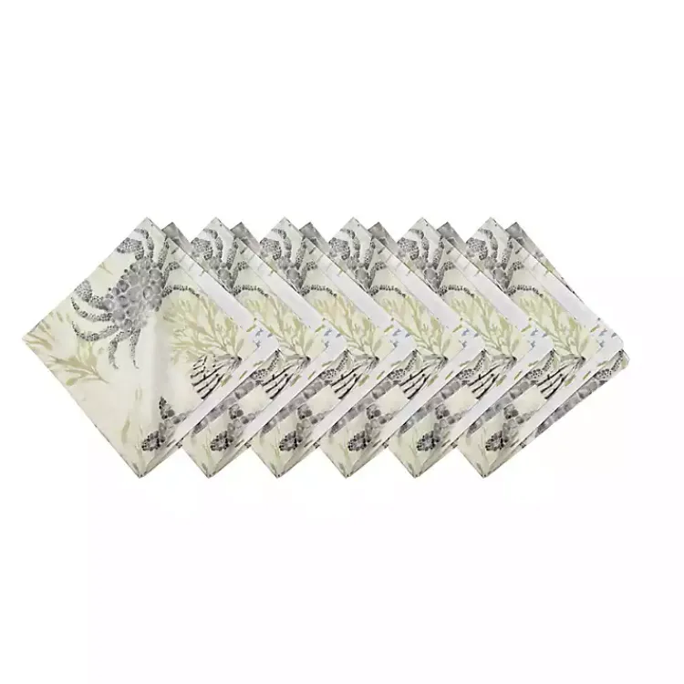 Kirklands Home Table Linens|Coastal Cotton Napkins, Set of 6