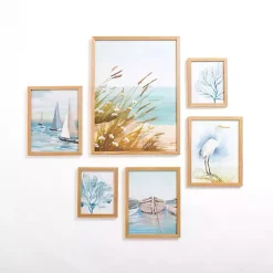 Kirklands Home Framed Art|Coastal Framed Art 6-pc. Gallery Set