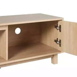 Kirklands Home Tv Stands & Media Consoles|Coastal Oak Fluted 2-Door TV Sd Tan